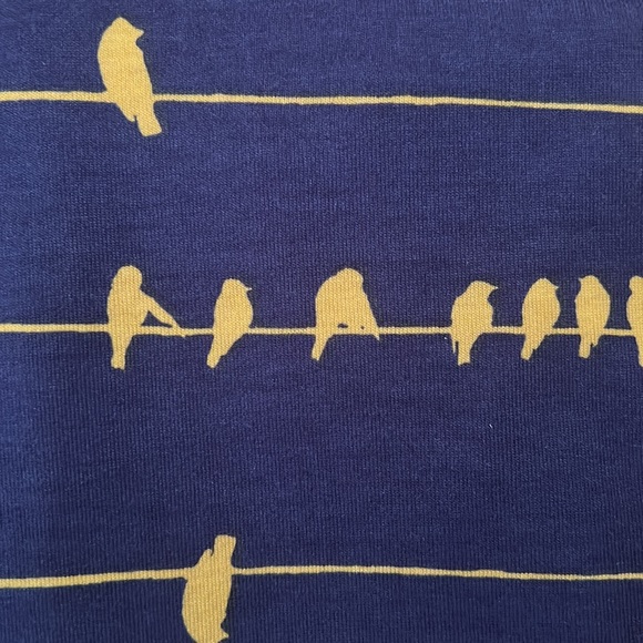 NOT FOR SALE - HOLD LulaRoe t - blue with yellow birds on a wire:) - Picture 3 of 3